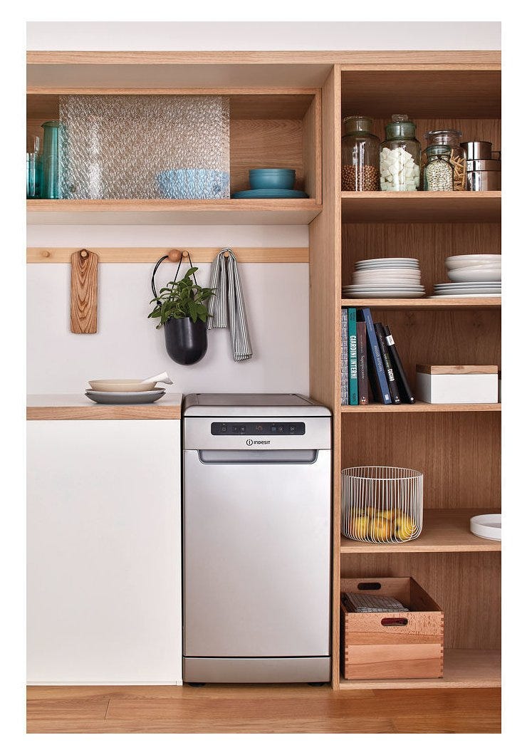 Indesit DSFO3T224CSID Lavastoviglie a libera installazione cm. 45 - coperti 10 - inox