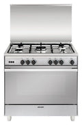 Glem UN965VI Unica Cucina cm. 90 x 60 - inox 5 fuochi - 1 forno a gas