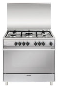 Glem UN965MI Unica Cucina cm. 90 x 60 - inox 5 fuochi - 1 forno elettrico