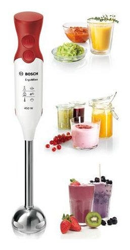 Bosch MSM64110 Frullatore a immersione 450 W - bianco / rosso