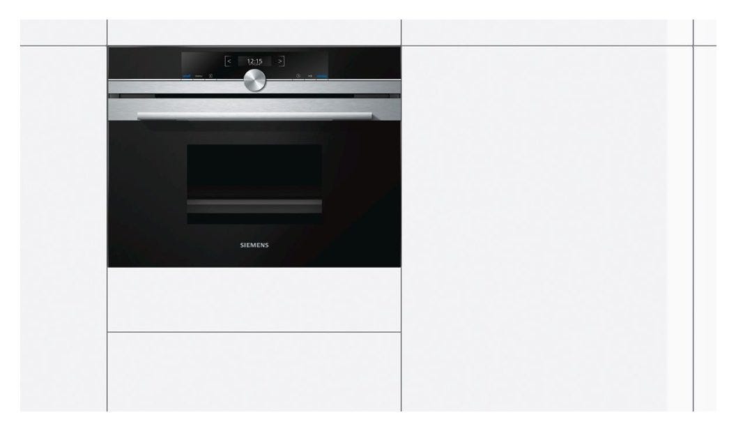 Siemens CD634GAS0 iQ700 Forno compatto a vapore cm. 60 h 45 - nero