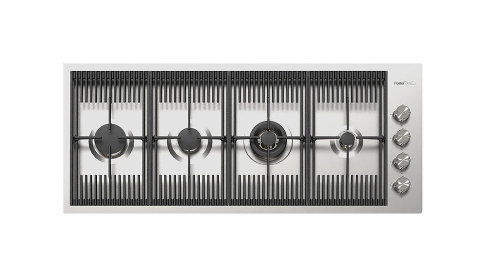 Foster 7681 000 Milanello Piano cottura a gas cm 112 - filotop - acciaio spazzolato