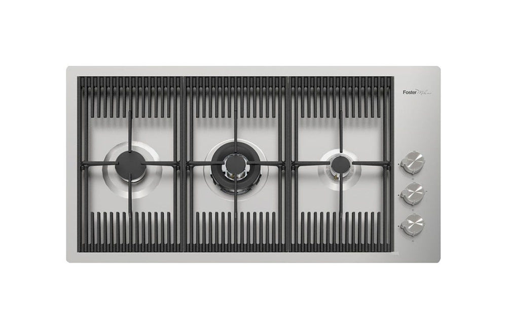 Foster 7680 000 Milanello Piano cottura a gas cm 87 - filotop - acciaio spazzolato