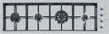 Foster 7259 042 S4000 Line Piano cottura a gas cm 118 - filotop - acciaio spazzolato