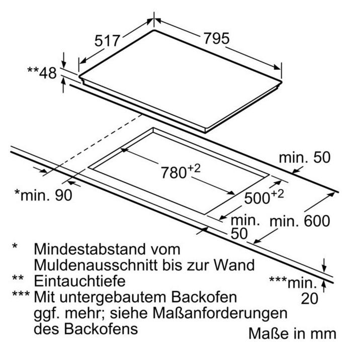Siemens ET845HH17 Piano cottura elettrico cm 80 - vetroceramica nero