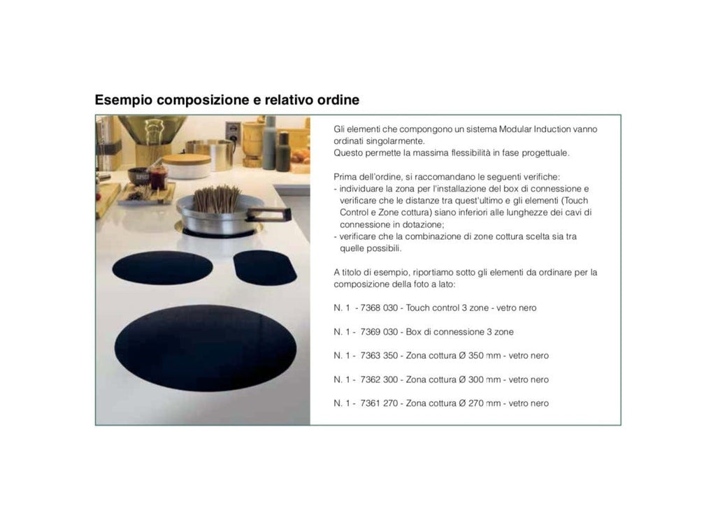 Foster 7363 350 Modular Induction Piastra ad induzione diametro cm 35 - filotop - cristallo nero