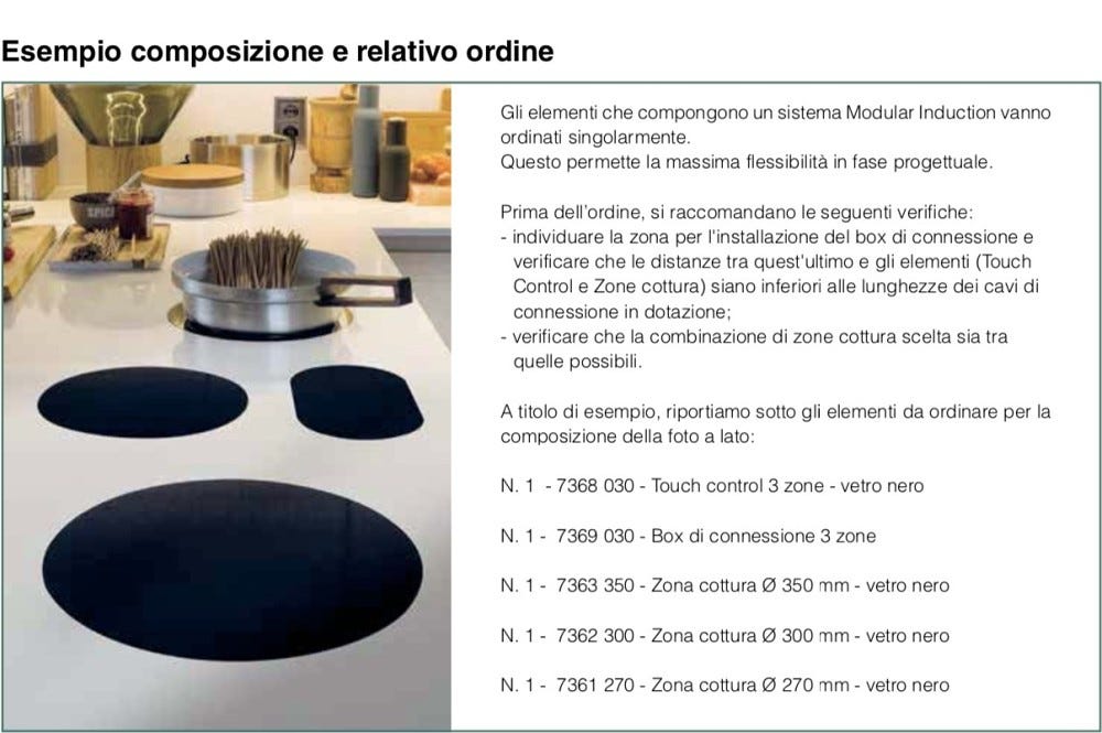 Foster 7361 270 Modular Induction Piastra ad induzione diametro cm 27 - filotop - cristallo nero