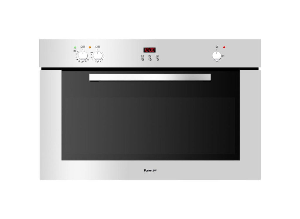 Foster 7193 047 KE 90 Forno a gas ventilato da incasso cm 90 - vetro / acciaio spazzolato anti-touch