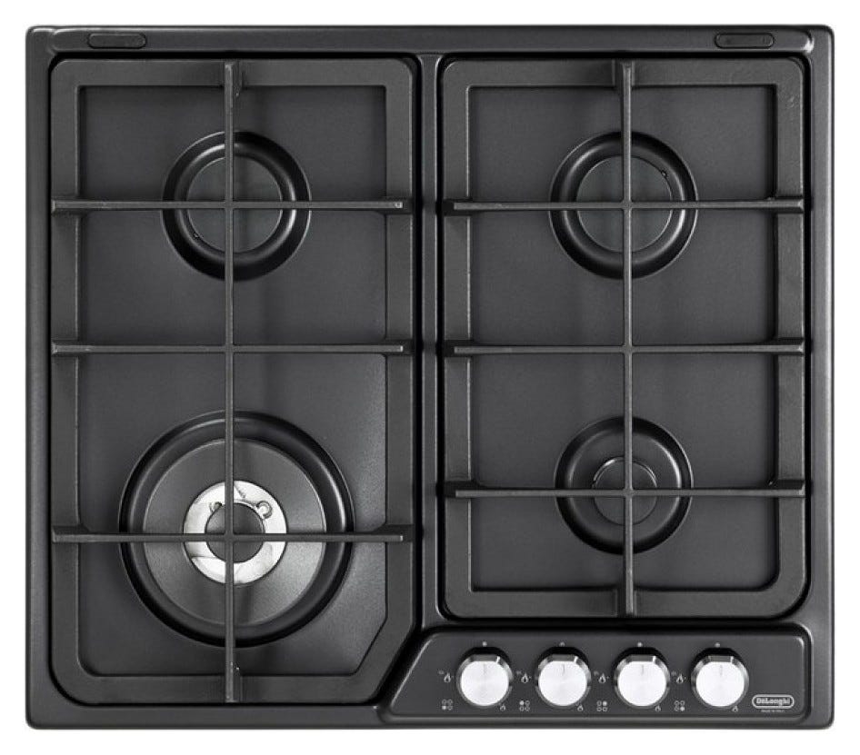 De Longhi PFA46GH Professional Piano cottura a gas cm 60 - antracite