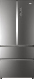 Haier HB18FGSAAA Frigorifero con congelatore a libera installazione cm. 83 h. 190 508 l - inox