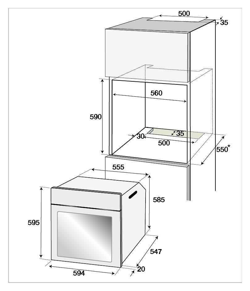 Beko BIR36400XOS Beko Pro Forno multifunzione ad incasso cm.60 - inox