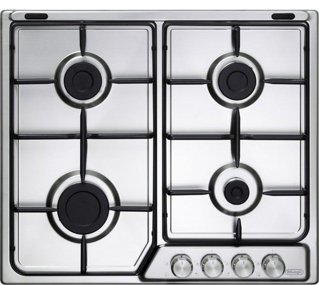 De Longhi DFI46ASV Design Piano cottura a gas cm 58 - inox