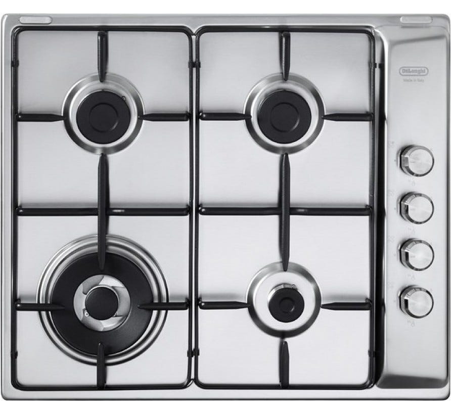 De Longhi DLI46ASDV Design Piano cottura a gas 58 cm - inox