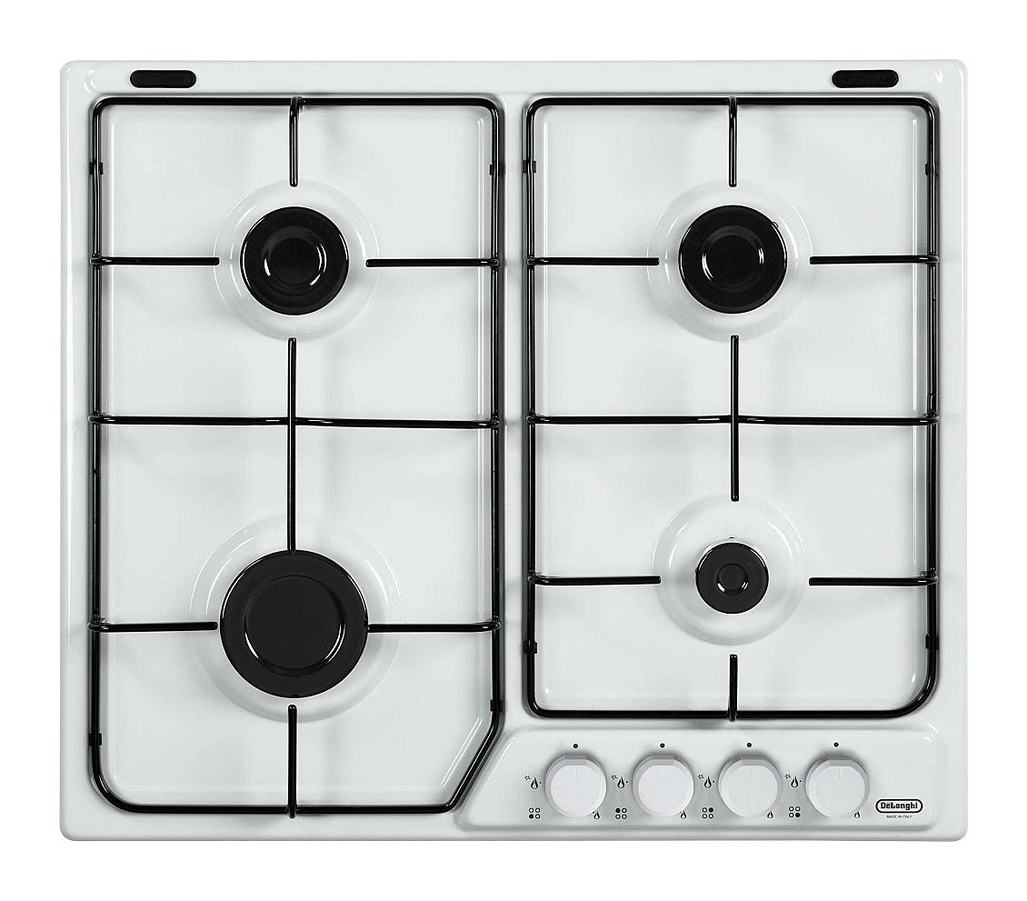 De Longhi FFB46ASV Family Piano cottura a gas cm 58 - bianco