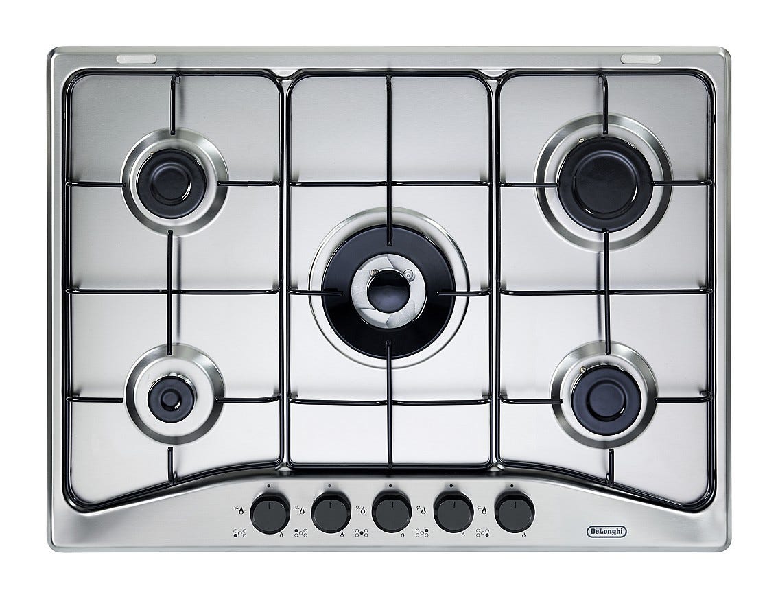 De Longhi FFA57ASV Family Piano cottura a gas cm 68 - inox
