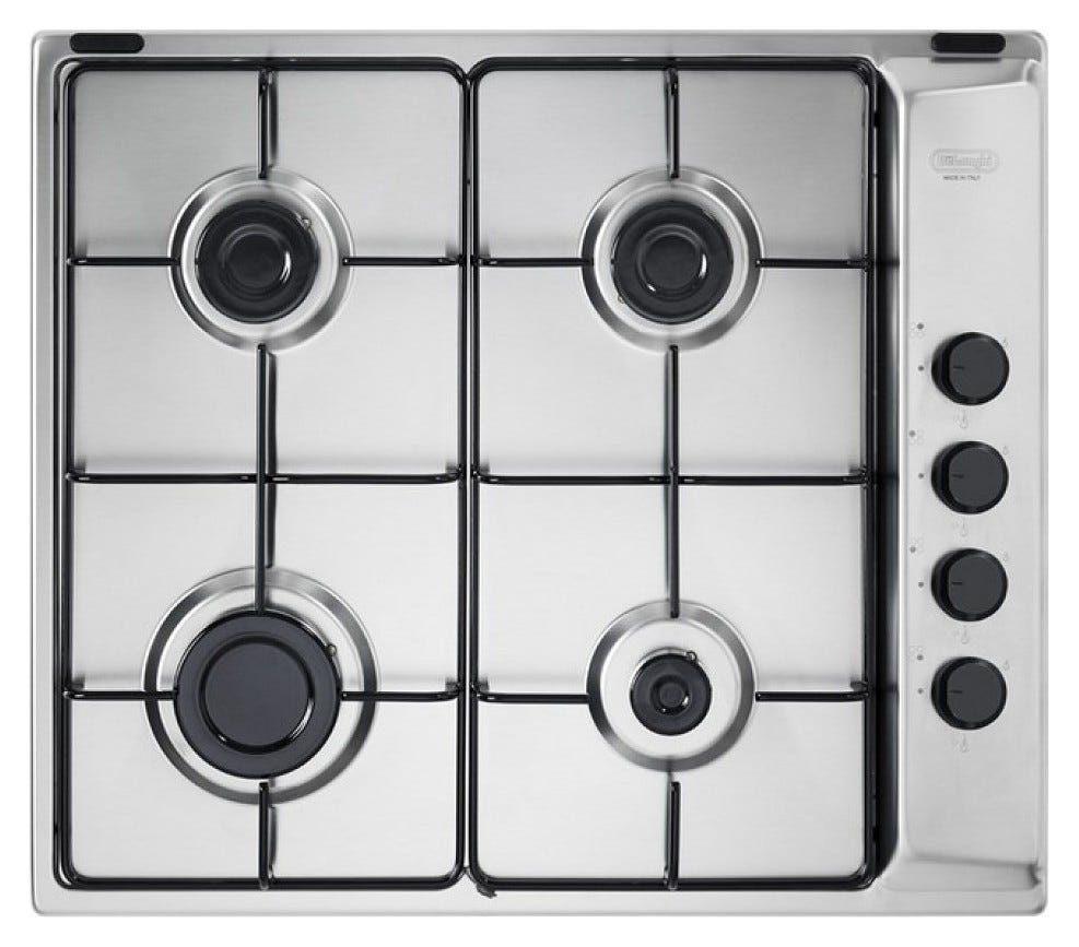 De Longhi FLI46ASV Family Piano cottura a gas cm 58 - inox