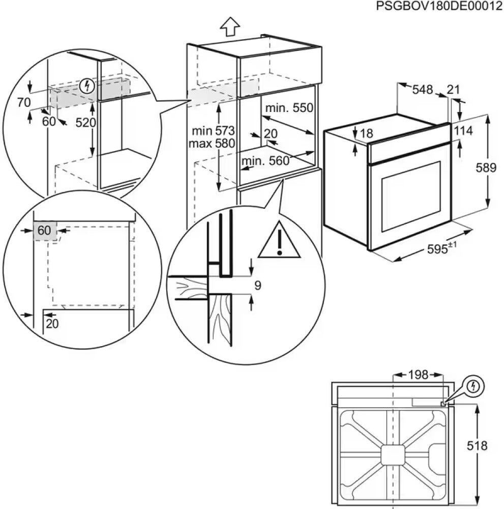 Electrolux EOD5H40X Serie 600 Forno combinato vapore cm. 60 - inox antimpronta