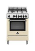 La Germania AMN664ECRV/24 Americana Cucina cm. 60 crema 4 fuochi a gas - forno singolo elettrico