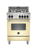 La Germania AMN664ECRT Americana Cucina cm. 60 crema 4 fuochi a gas - forno singolo elettrico