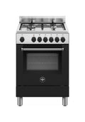 La Germania AMN664ENEV/24 Americana Cucina cm. 60 nero 4 fuochi a gas - forno singolo elettrico