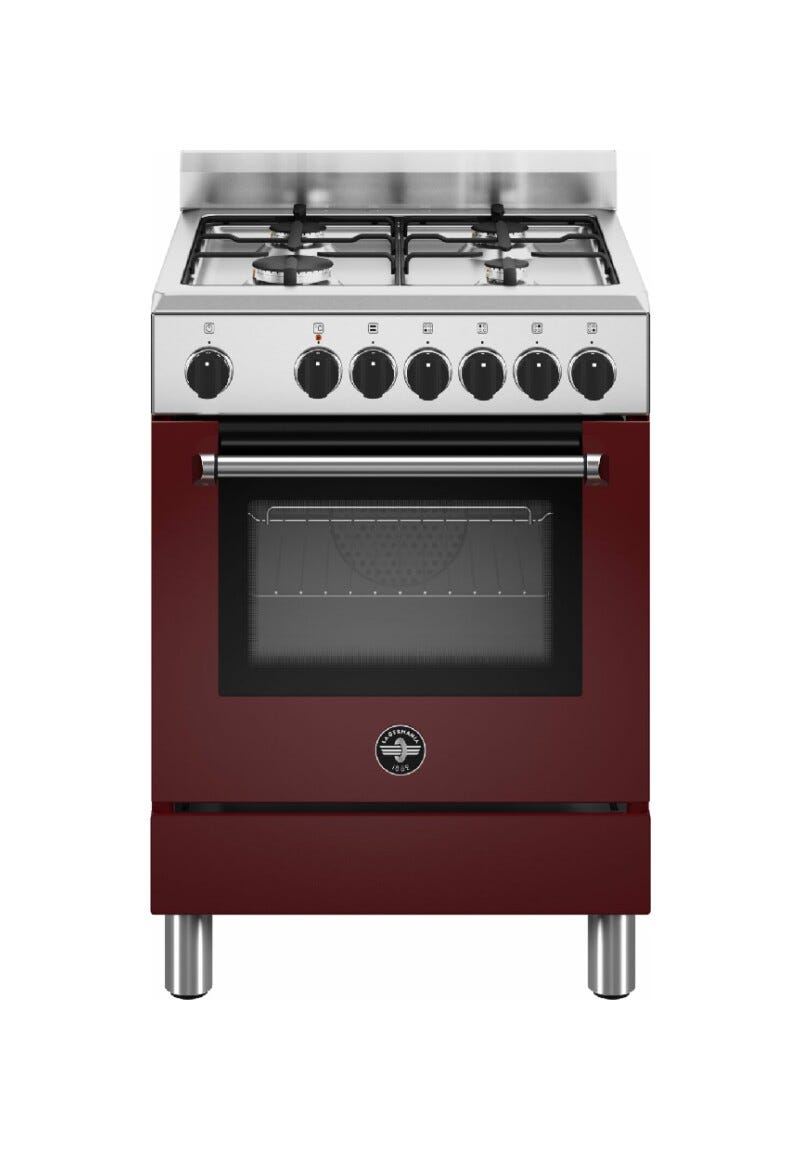 La Germania AMN664EVIV/24 Americana Cucina cm. 60 vino 4 fuochi a gas - forno singolo elettrico