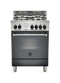 La Germania AMN664GNET Americana Cucina cm. 60 nero 4 fuochi a gas - forno singolo a gas