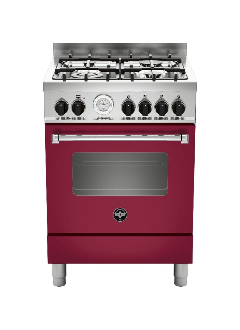 La Germania AMN664GVIT Americana Cucina cm. 60 vino 4 fuochi a gas - forno singolo a gas