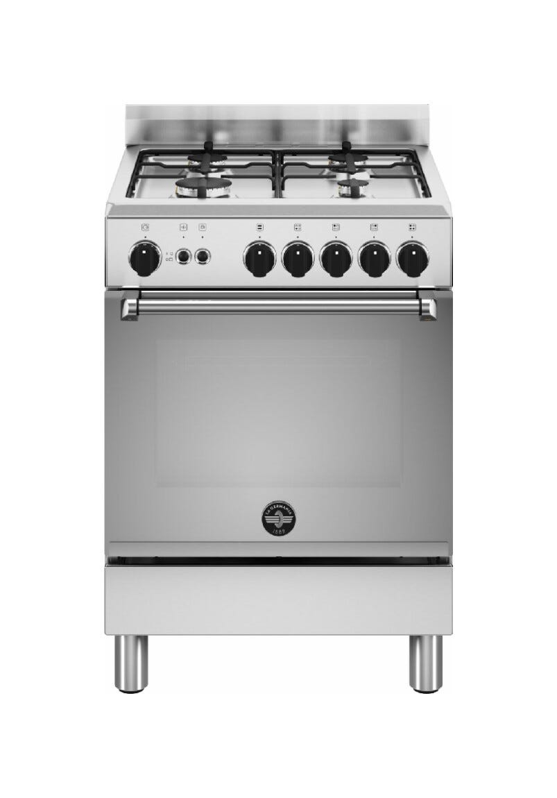 La Germania AMN664GXV/24 Americana Cucina cm. 60 inox 4 fuochi a gas - forno singolo a gas