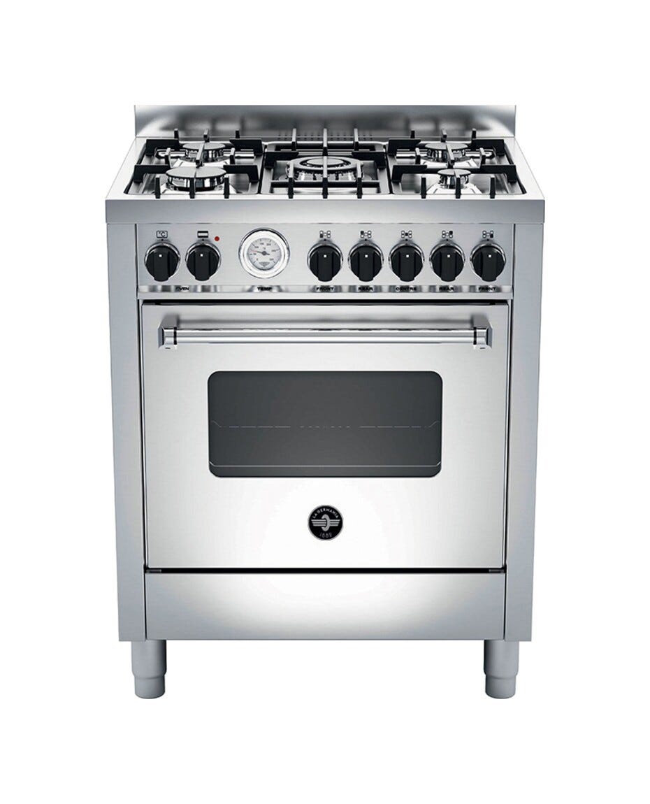 La Germania AMN765EXT Americana Cucina cm. 70 inox 5 fuochi a gas - forno singolo elettrico