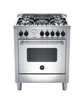La Germania AMN765EXT Americana Cucina cm. 70 inox 5 fuochi a gas - forno singolo elettrico