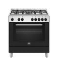 La Germania AMN855ENEV/24 Americana Cucina cm. 80 nero 5 fuochi a gas - forno singolo elettrico