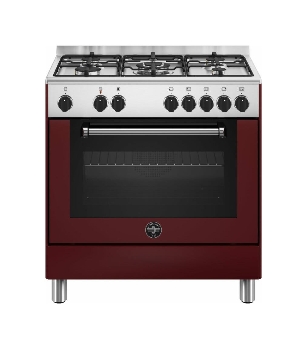 La Germania AMN855EVIV/24 Americana Cucina cm. 80 vino 5 fuochi a gas - forno singolo elettrico