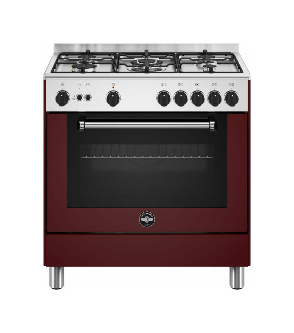La Germania AMN855GVIV/24 Americana Cucina cm. 80 vino 5 fuochi a gas - forno singolo a gas