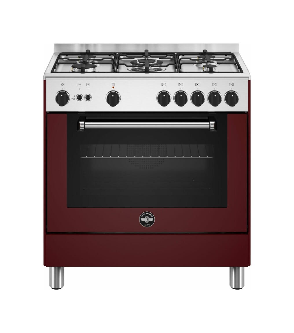 La Germania AMN855GVIV/24 Americana Cucina cm. 80 vino 5 fuochi a gas - forno singolo a gas
