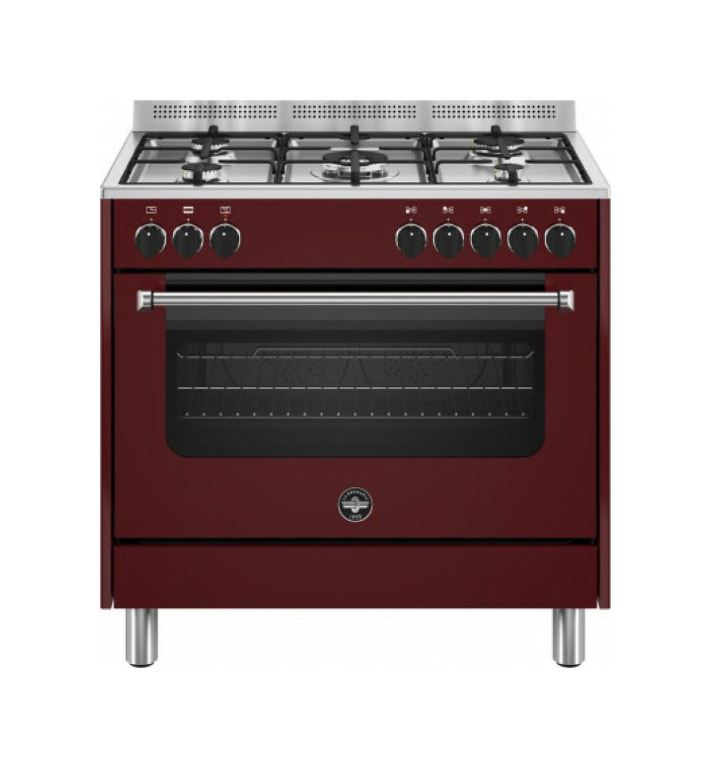La Germania AMN965EVIV/24 Americana Cucina cm. 90 vino 5 fuochi a gas - forno singolo elettrico - vino opaco