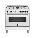 La Germania AMN965GBV/24 Americana Cucina cm. 90 bianco 5 fuochi a gas - forno singolo a gas