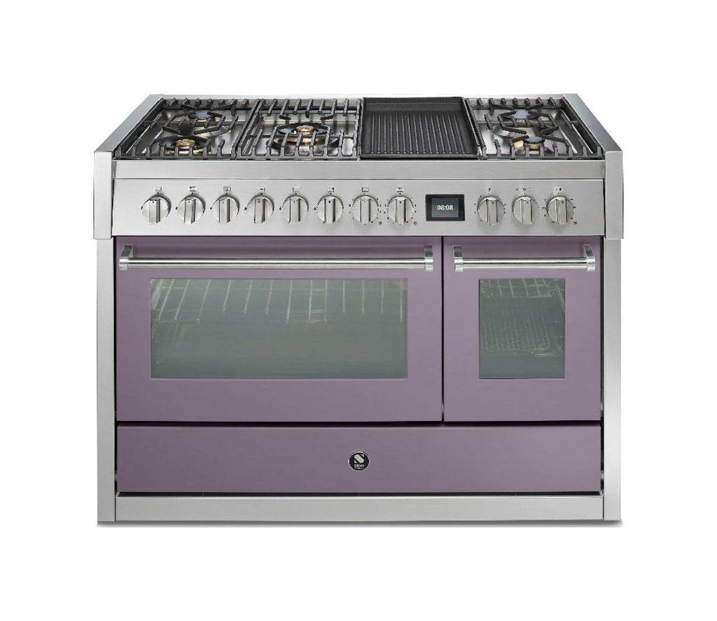 Steel GENESI 120 GQ12SF GENESI 120 Cucina da accosto 120 cm, forno combi-steam INNVENT 91 lt, acciaio inox AISI 304, 5 configurazioni piano cottura