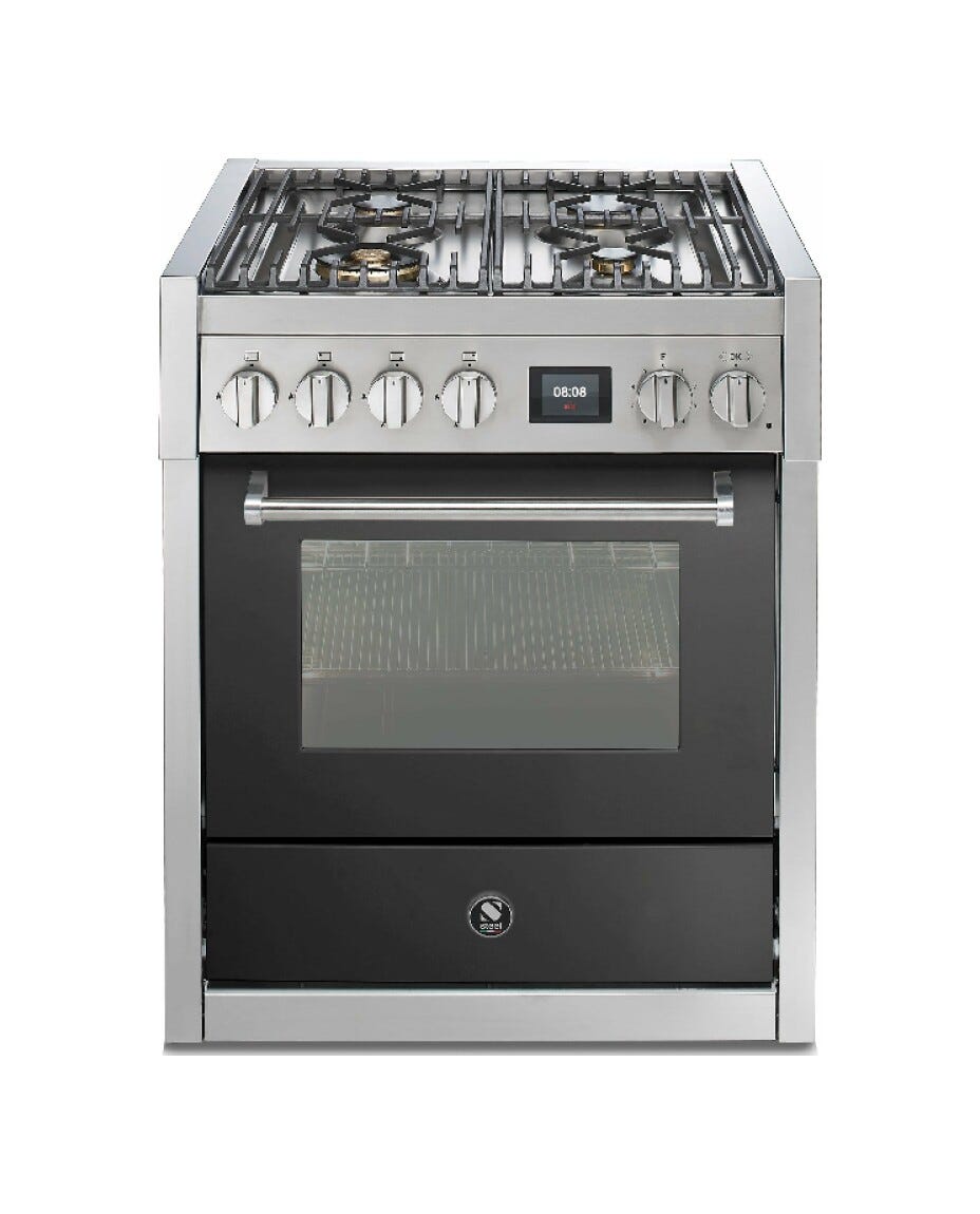 Steel Genesi 70 GQ7S Genesi 70 Cucina da accosto, 70 cm inox, forno Combi-Steam 70 L, 11 funzioni, 2 varianti piano cottura (gas e induzione)