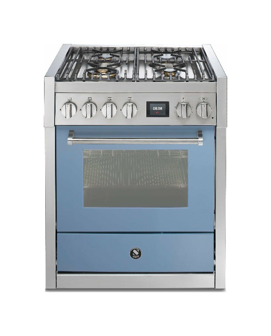 Steel Genesi 70 GQ7S Genesi 70 Cucina da accosto, 70 cm inox, forno Combi-Steam 70 L, 11 funzioni, 2 varianti piano cottura (gas e induzione)