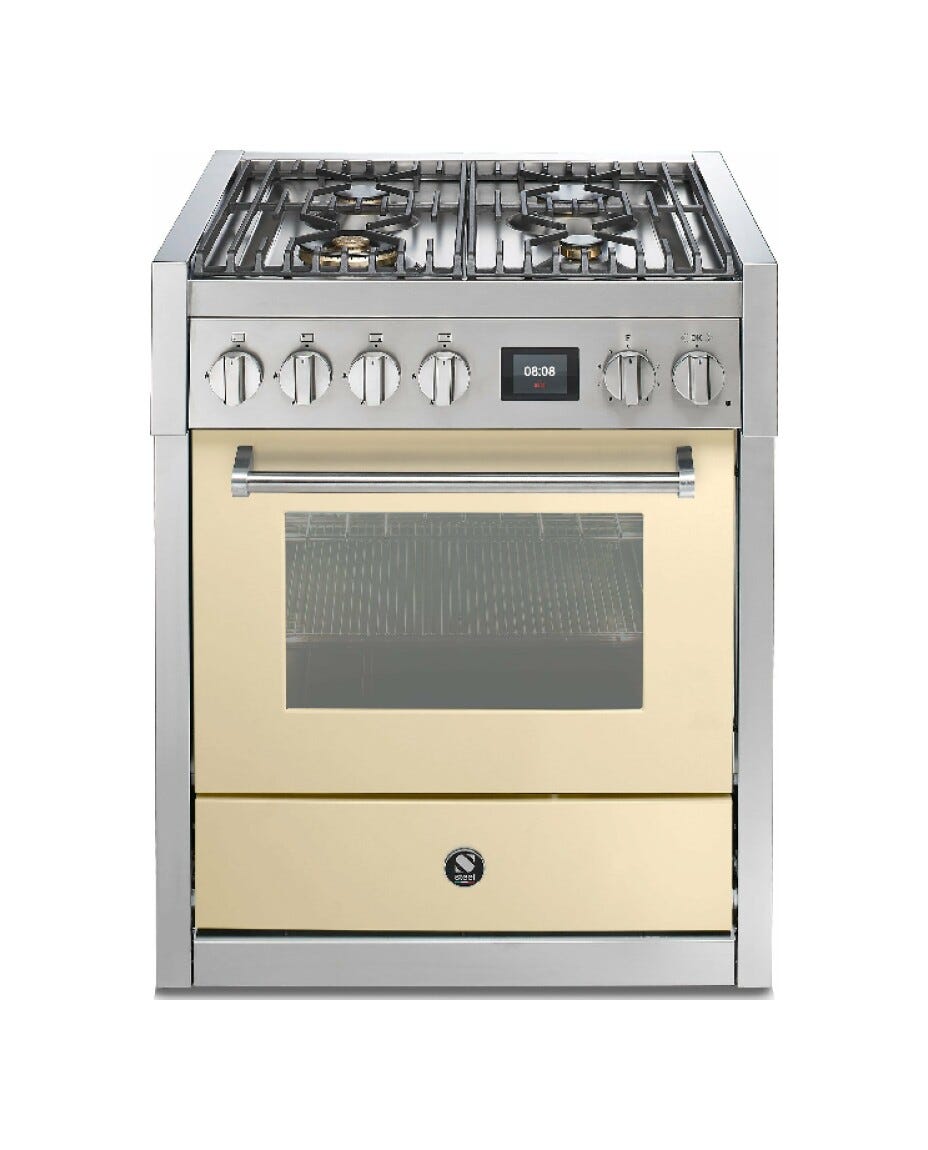 Steel Genesi 70 GQ7S Genesi 70 Cucina da accosto, 70 cm inox, forno Combi-Steam 70 L, 11 funzioni, 2 varianti piano cottura (gas e induzione)