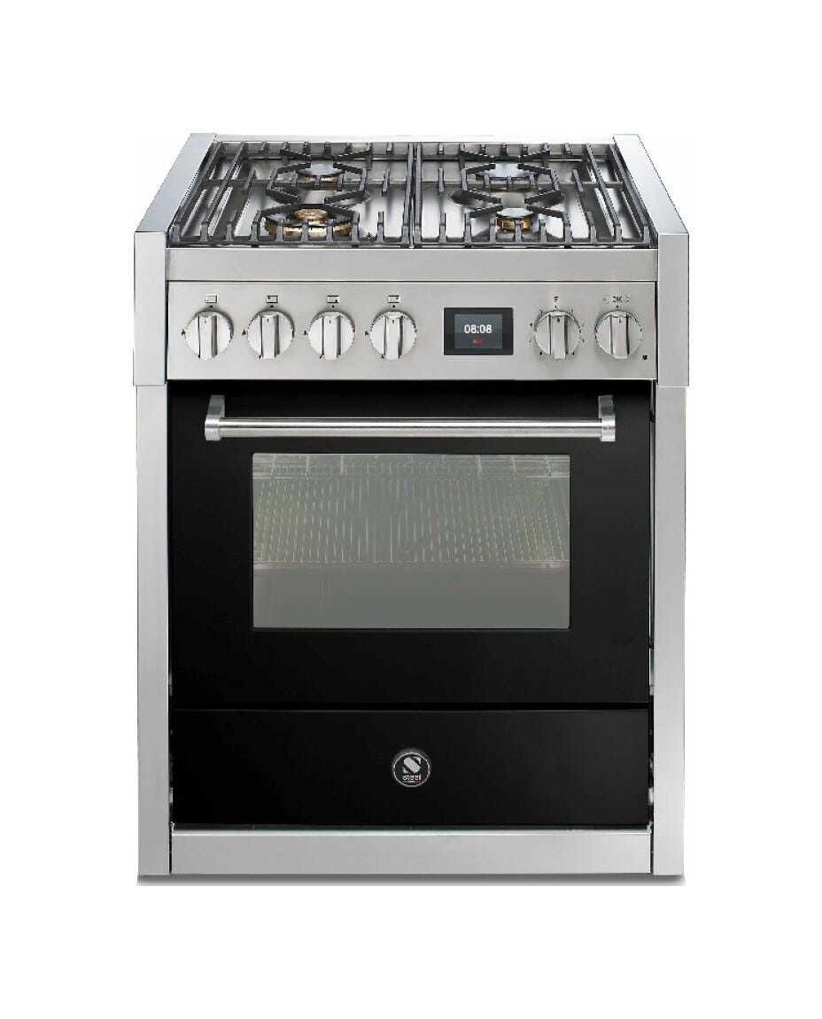 Steel Genesi 70 GQ7S Genesi 70 Cucina da accosto, 70 cm inox, forno Combi-Steam 70 L, 11 funzioni, 2 varianti piano cottura (gas e induzione)