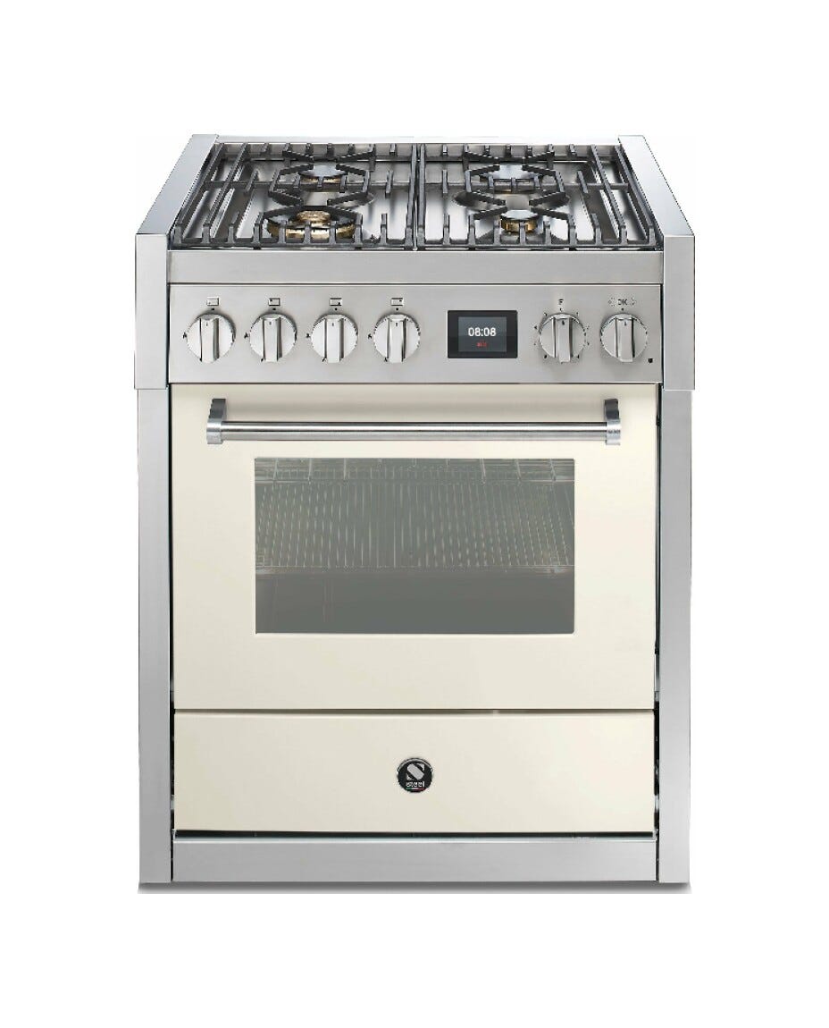 Steel Genesi 70 GQ7S Genesi 70 Cucina da accosto, 70 cm inox, forno Combi-Steam 70 L, 11 funzioni, 2 varianti piano cottura (gas e induzione)
