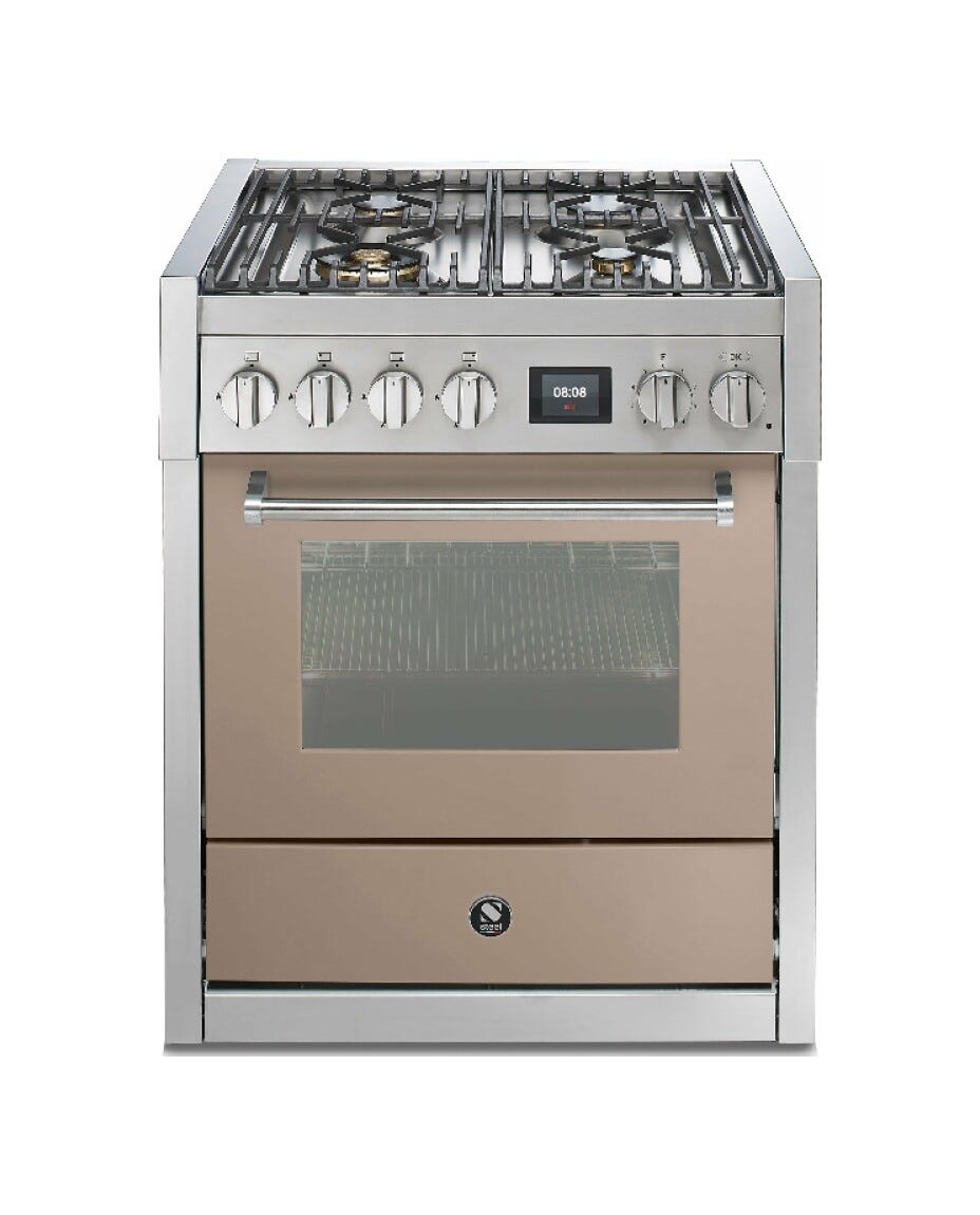 Steel Genesi 70 GQ7S Genesi 70 Cucina da accosto, 70 cm inox, forno Combi-Steam 70 L, 11 funzioni, 2 varianti piano cottura (gas e induzione)