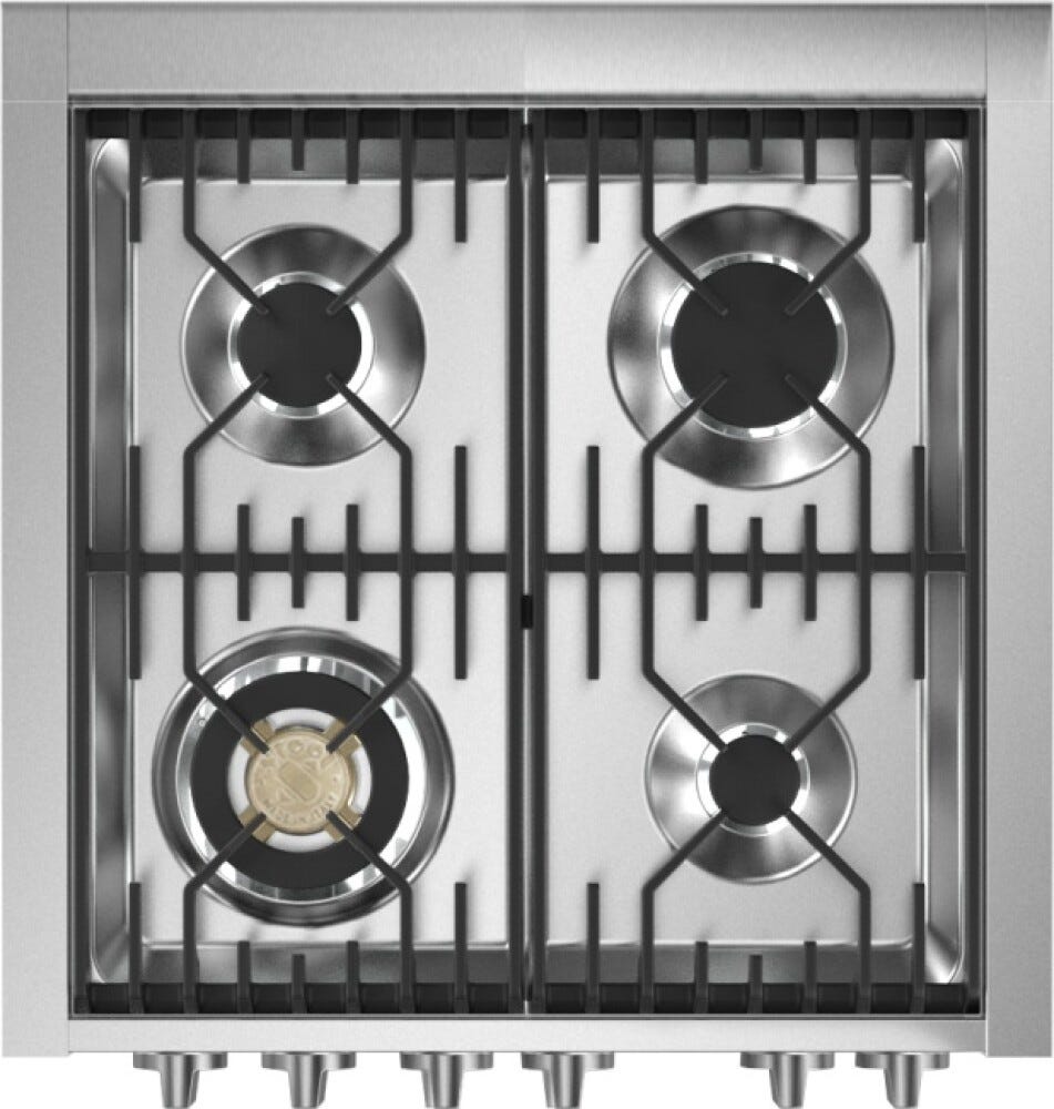 Steel Genesi 70/2 GQ7SF Genesi 70/2 Cucina da accosto, doppio forno Combi-Steam e forno pizza, piano a gas o induzione, 70 cm, acciaio inox