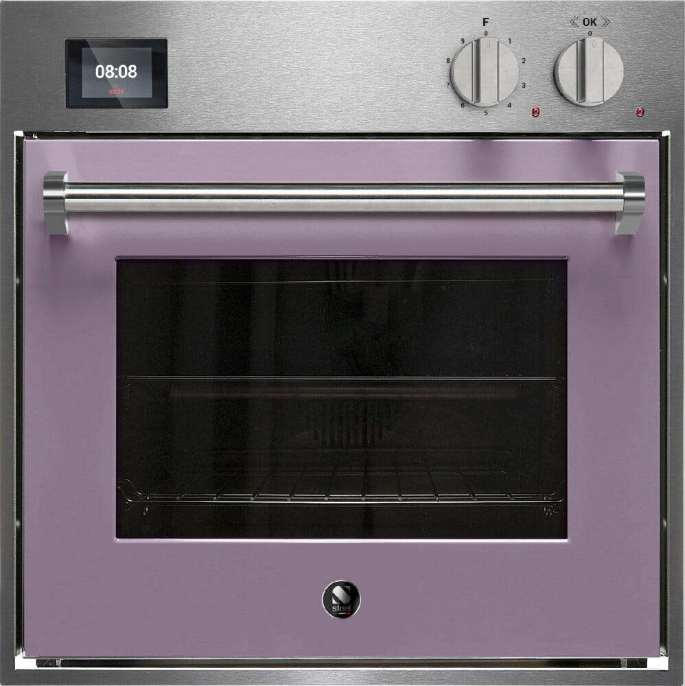 Steel Genesi 60x60 GQFE6-S Genesi Forno da incasso, Combi-Steam, 11 funzioni di cottura, programmatore TFT con 37 ricette, 70 lt, acciaio inox