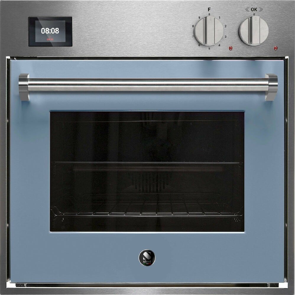 Steel Genesi 60x60 GQFE6-S Genesi Forno da incasso, Combi-Steam, 11 funzioni di cottura, programmatore TFT con 37 ricette, 70 lt, acciaio inox