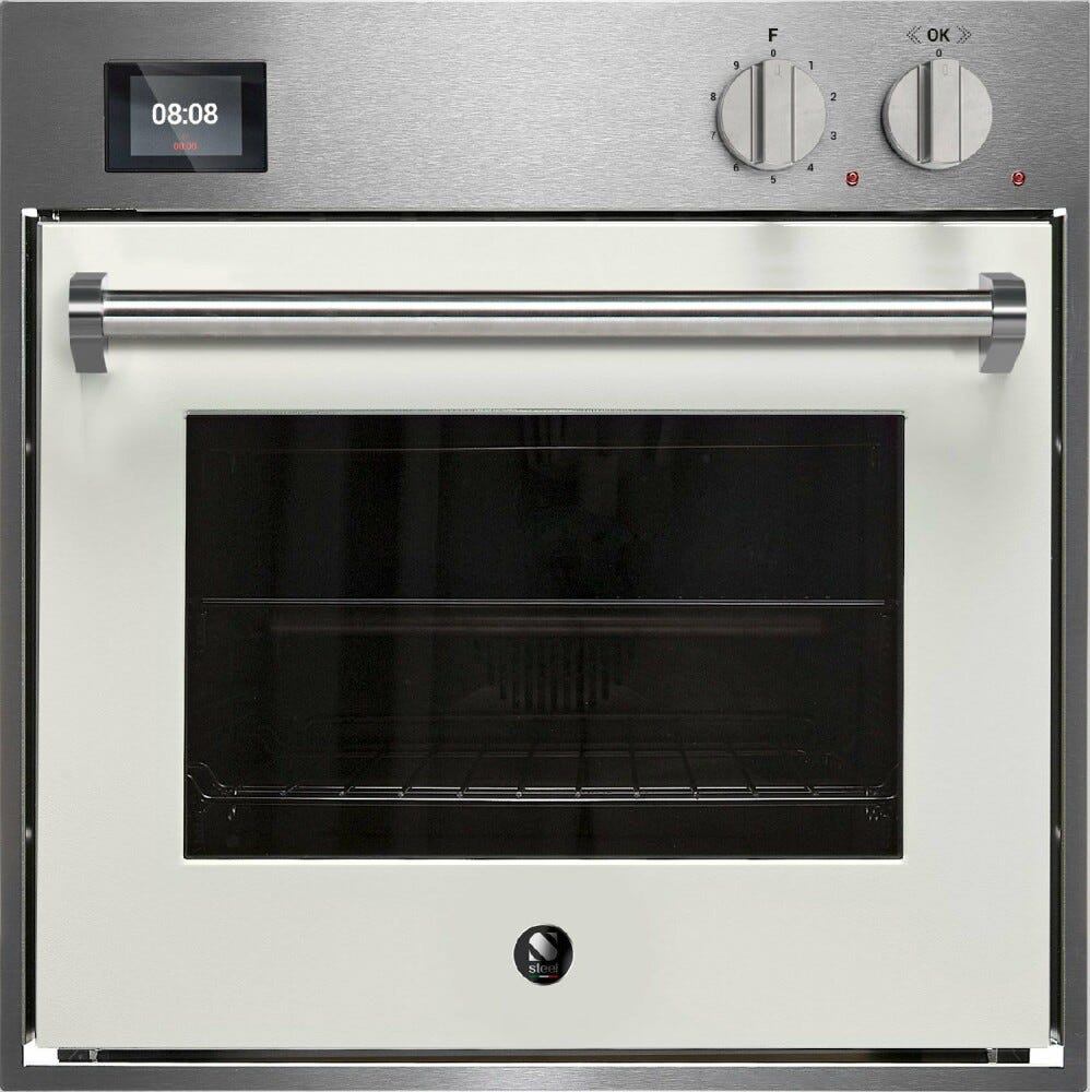 Steel Genesi 60x60 GQFE6-S Genesi Forno da incasso, Combi-Steam, 11 funzioni di cottura, programmatore TFT con 37 ricette, 70 lt, acciaio inox