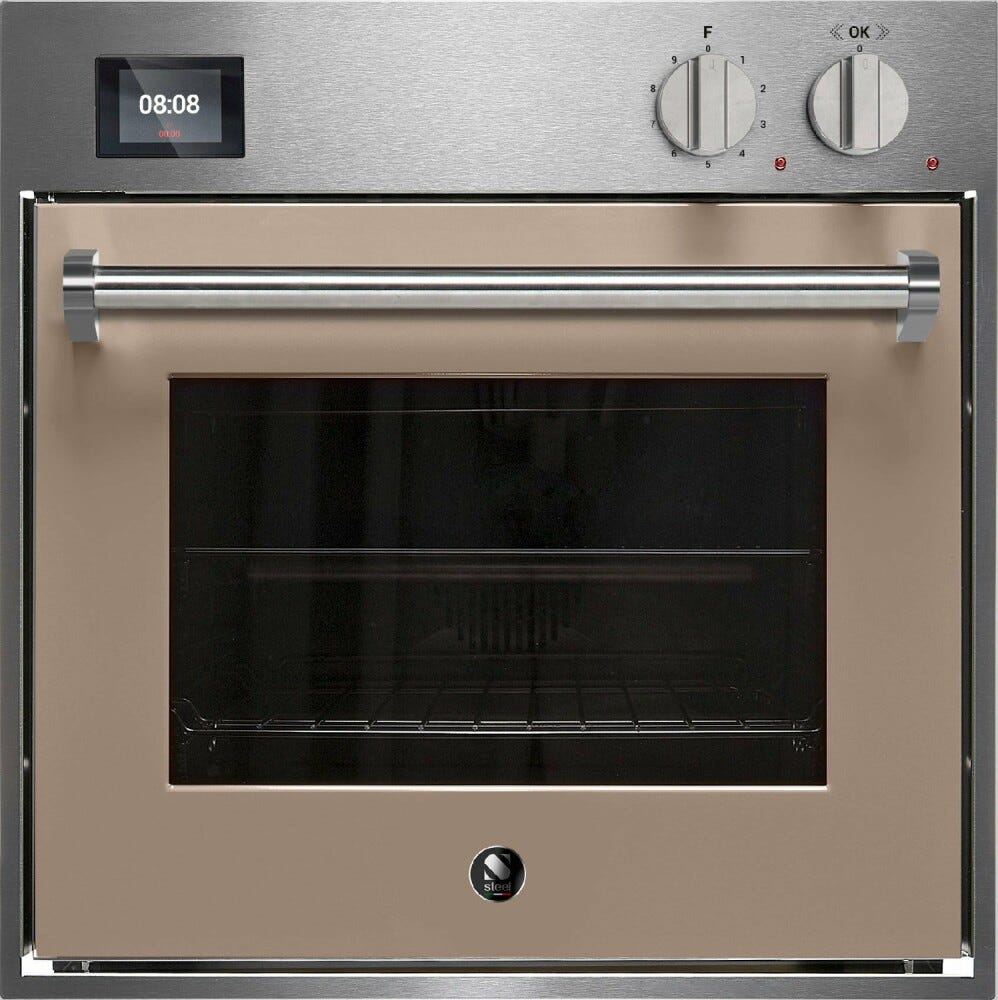 Steel Genesi 60x60 GQFE6-S Genesi Forno da incasso, Combi-Steam, 11 funzioni di cottura, programmatore TFT con 37 ricette, 70 lt, acciaio inox