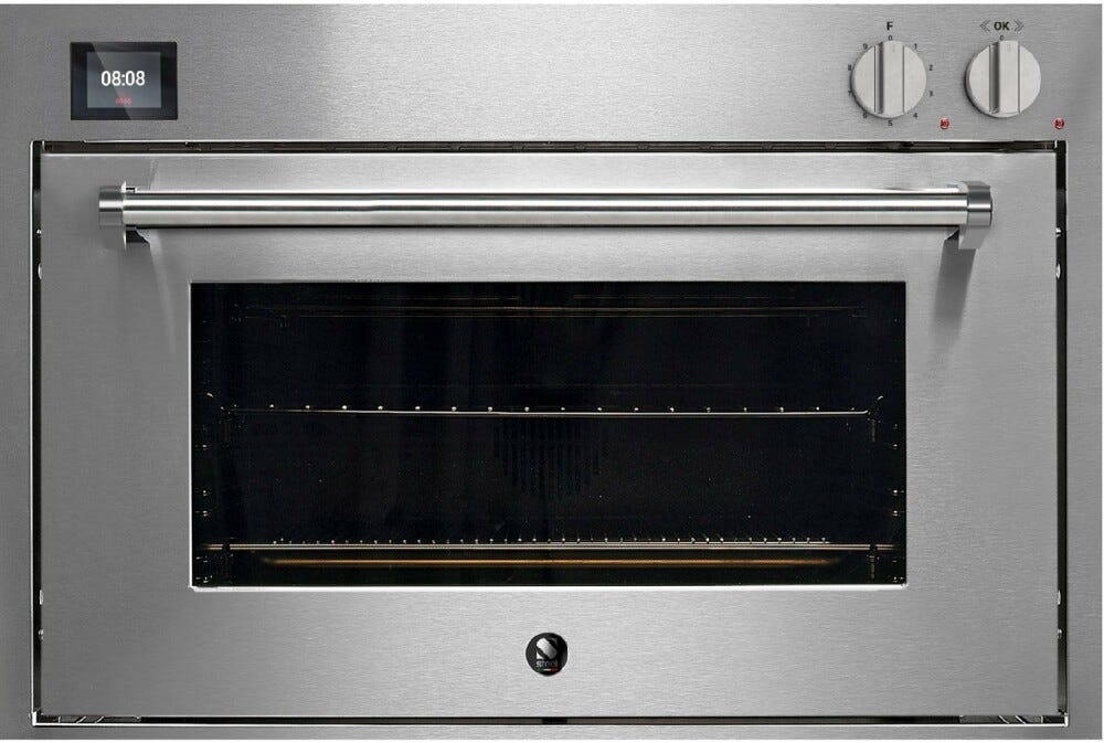 Steel Genesi 90x60 GQFE9-S Genesi Forno da incasso cm 90x60, Combi-steam, 91 lt, 15 funzioni, sistema INNVENT®