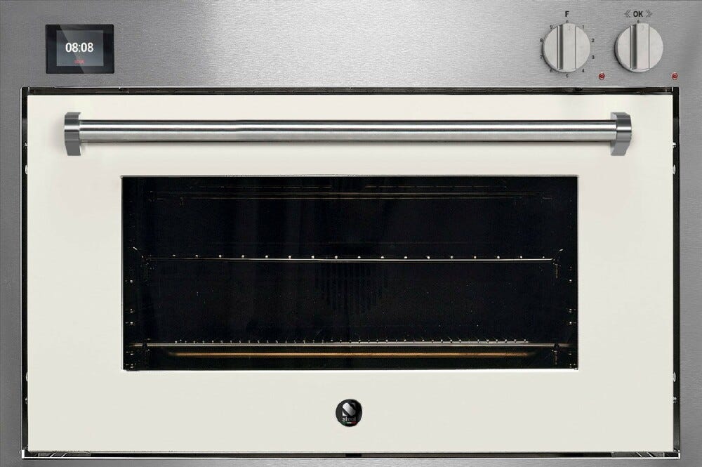Steel Genesi 90x60 GQFE9-S Genesi Forno da incasso cm 90x60, Combi-steam, 91 lt, 15 funzioni, sistema INNVENT®